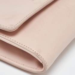 Tory Burch Pink Leather Britten Flap Crossbody Bag