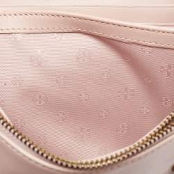 Tory Burch Pink Leather Britten Flap Crossbody Bag