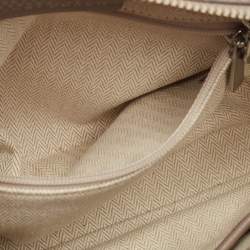 Pre Owned Tory Burch Beige Leather Mini Emerson Satchel