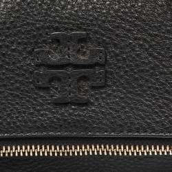 Tory Burch Black Leather Foldover Crossbody Bag