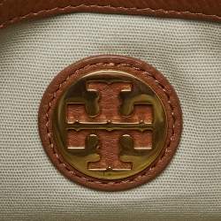 Pre Owned Tory Burch Brown Leather Amanda Crossbody Bag