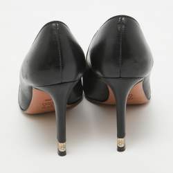 Tory Burch Black Leather Pointed Toe Pumps Size 36.5 