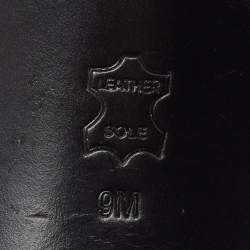 Pre Owned Tory Burch Black Leather Slingback Sandals Size 39.5