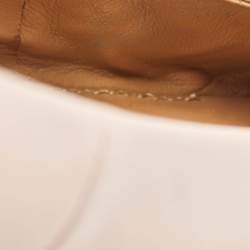 Pre Owned Tory Burch Light Pink Leather Benton Ballet Flats Size 38.5 