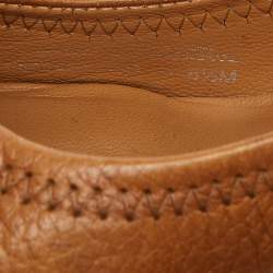 Pre Owned Tory Burch Brown Leather Sally Wedge Pumps Size 37