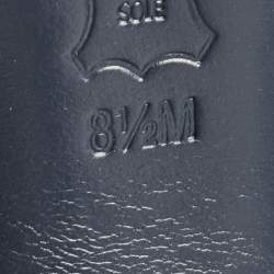 Pre Owned Tory Burch Navy Blue Leather Pointed Toe Pumps Size 39