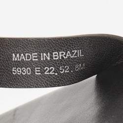 Pre Owned Tory Burch Black Leather Miller Thong Flats Size 38.5