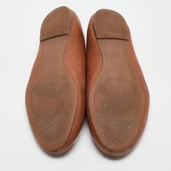 Tory Burch Brown Leather Chelsea Ballet Flats Size 39.5
