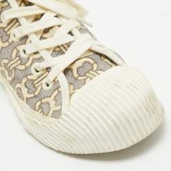 Tory Burch Two Tone Fabric High Top Sneakers Size 39.5