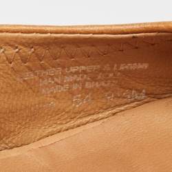 Tory Burch Brown Leather Julianne Peep Toe Wedge Pumps Size 40