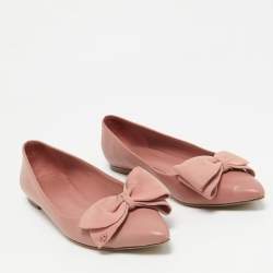 Tory Burch Pink Leather and Suede Ballet Flats Size 36.5