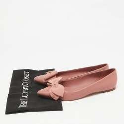 Tory Burch Pink Leather and Suede Ballet Flats Size 36.5