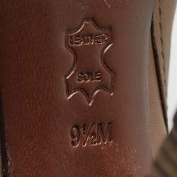 Tory Burch Olive Green Leather Faye Knee Length Boots Size 40