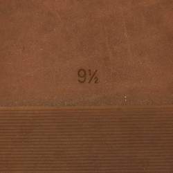 Pre Owned Tory Burch Red Patent Leather Logo Flat Sandals Size 39.5