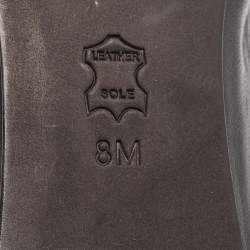 Pre Owned Tory Burch Black Patent and Leather Shelby Ballet Flats Size 38.5