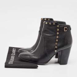 Tory Burch Black Leather Mae Ankle Booties Size 40.5 