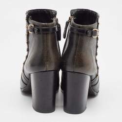 Tory Burch Black Leather Mae Ankle Booties Size 40.5 