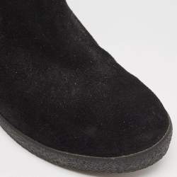 Tory Burch Black Suede Ankle Boots Size 37.5