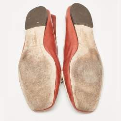 Tory Burch Two Tone Leather Slip On Loafers Size 39.5