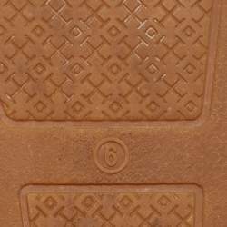 Pre Owned Tory Burch Navy Blue Leather Ines Espadrille Flats Size 36.5