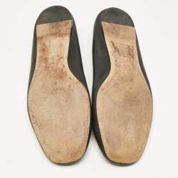 Tory Burch Black Leather Lowell Ballet Flats Size 39.5