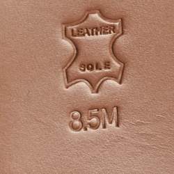 Pre Owned Tory Burch Brown Leather Knee Length Boots Size 39