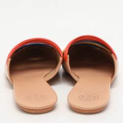 Tory Burch Multicolor Leather Rainbow Sienna Mules Size 38