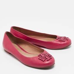 Tory Burch Purple Leather Ballet Flats Size 36