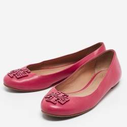Tory Burch Purple Leather Ballet Flats Size 36