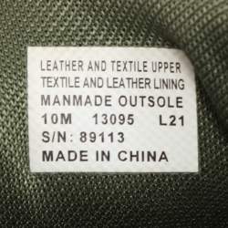 Pre Owned Tory Burch Green Suede and Fabric Good Luck Low Top Sneakers Size 40