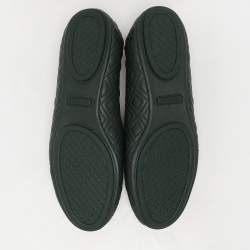 Tory Burch Green Leather Minnie Ballet Flats Size 38