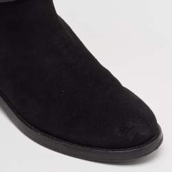 Tory Burch Black Suede Miller Over The Knee Boots Size 37.5