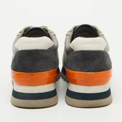 Tory Burch Multicolor Suede And Mesh Sawtooth Sneakers Size 37