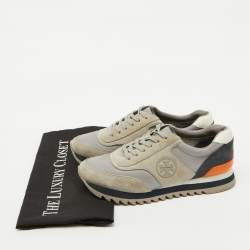 Tory Burch Multicolor Suede And Mesh Sawtooth Sneakers Size 37