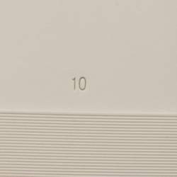 Pre Owned Tory Burch Silver Leather Double T Flat Slides Size 40.5