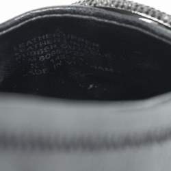 Pre Owned Tory Burch Black Leather Minnie Travel Ballet Flats Size 40.5