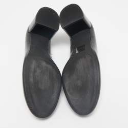 Tory Burch Black Leather Multi-Logo Pumps Size 38