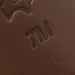 Pre Owned Tory Burch Peach Leather Buckle Cross Strap Sandals Size 37