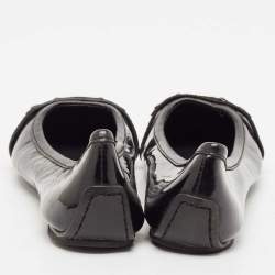 Tory Burch Black Patent Leather Cline Ballet Flats Size 36