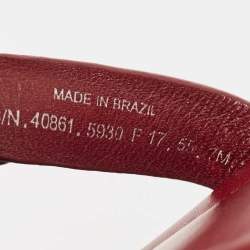 Tory Burch Burgundy Leather Miller Thong Flats Size 37
