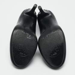 Tory Burch Black Leather Platform Pumps Size 38