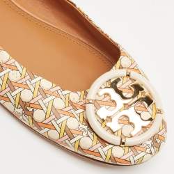 Tory Burch Multicolor Leather Reva Scrunch Ballet Flats Size 39