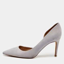 Tory Burch Light Lilac Suede Pointed Toe D'orsay Pumps Size 40