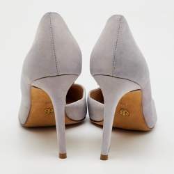 Tory Burch Light Lilac Suede Pointed Toe D'orsay Pumps Size 40