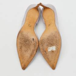 Tory Burch Light Lilac Suede Pointed Toe D'orsay Pumps Size 40