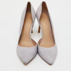 Tory Burch Light Lilac Suede Pointed Toe D'orsay Pumps Size 40