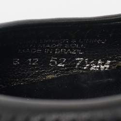 Pre Owned Tory Burch Black Leather Minnie Travel Scrunch Ballet Flats Size 37.5