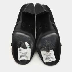 Tory Burch Black Suede Carissa Bow Embellished Pumps Size 36