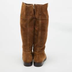 Tory Burch Tan Suede Wembley Riding Knee Length Boots Size 40