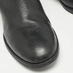 Tory Burch Black Leather Reva Knee Length Boots Size 40.5